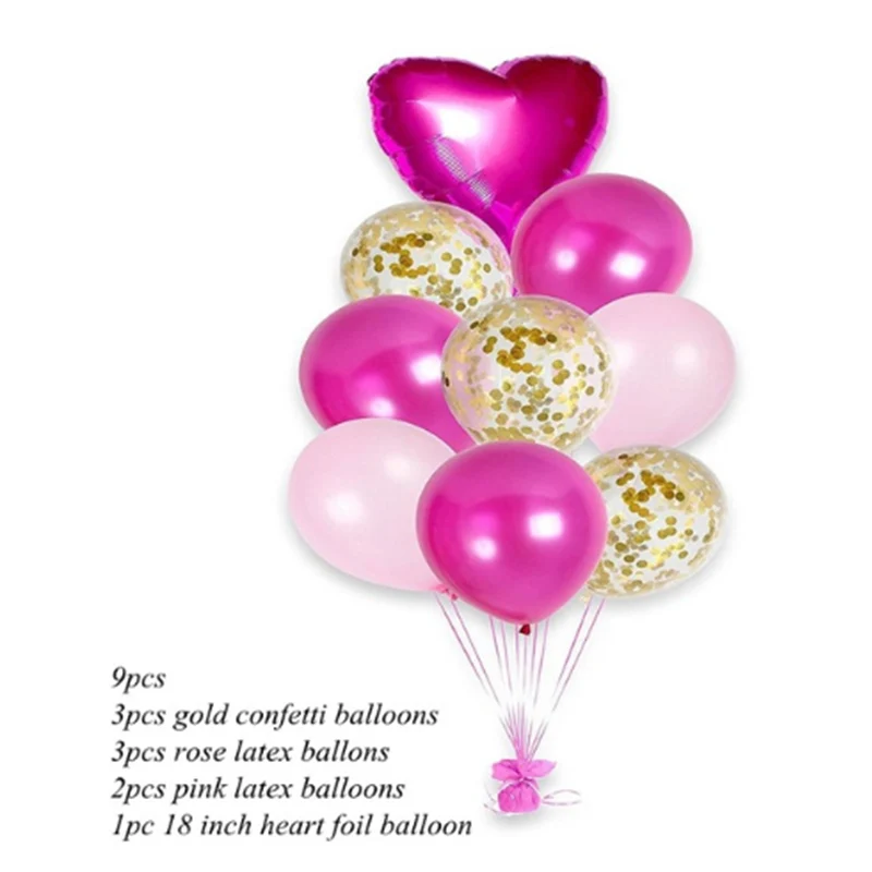 10Pcs12inch latex color confetti inflatable ball helium balloon birthday wedding Valentine's Day Christmas party supplies | Дом и сад