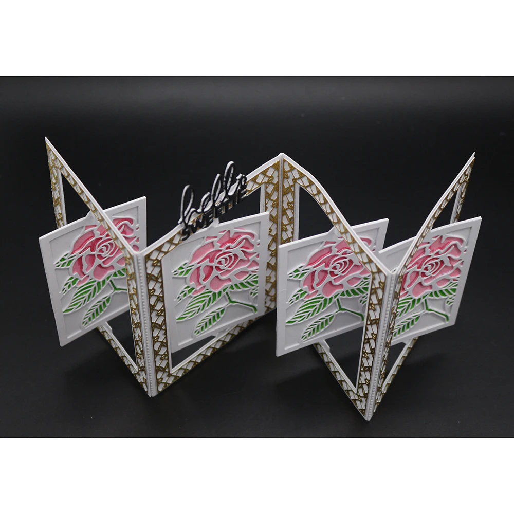 10.9x13.5/5x3.8cm Rose Metal Cutting Die Stencils For DIY Scrapbooking Album Paper Card Decorative Craft Embossing New 2019 | Дом и сад