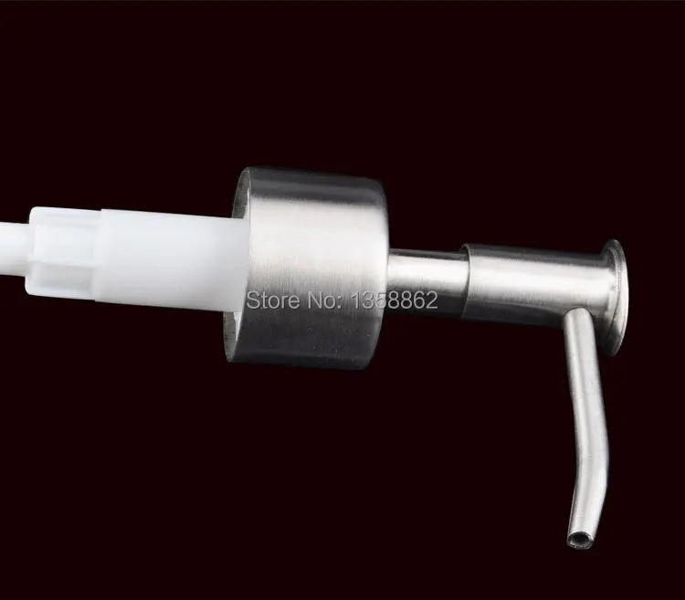 Stainless steel flat soap bottle bath Lotion hand sanitizer pump head free shipping LZS008 | Обустройство дома