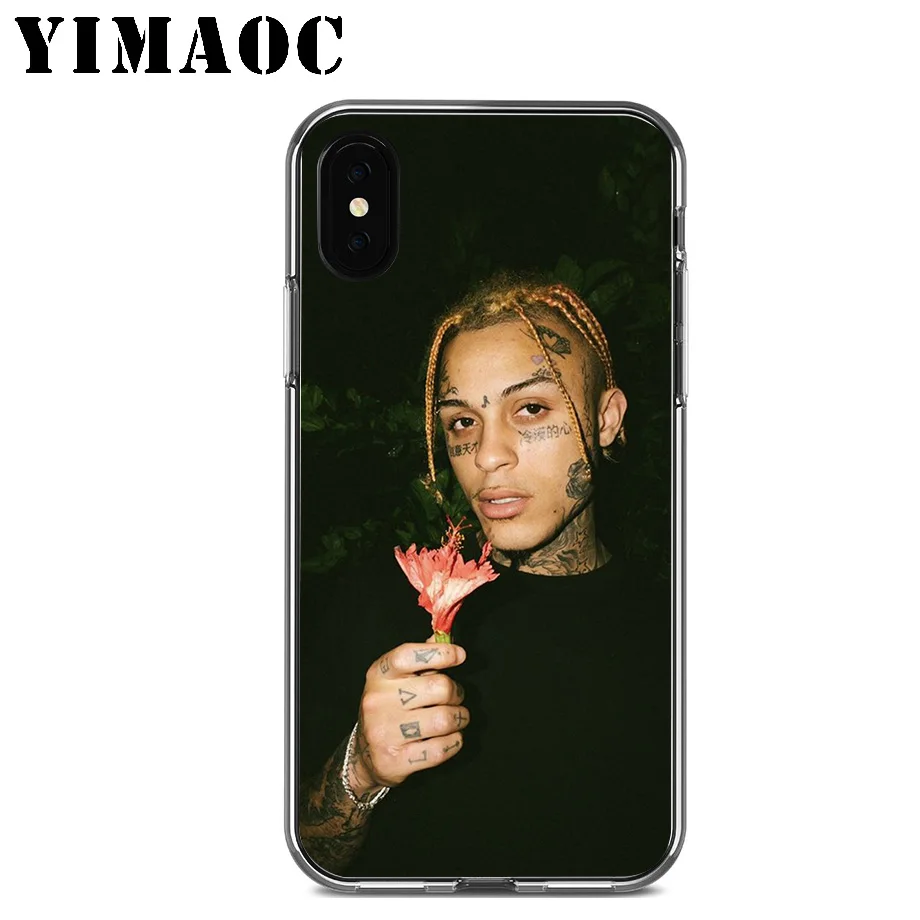 YIMAOC Lil skies Rapper Soft Silicone Case for Apple Iphone 11 Pro Xr Xs Max X 10 8 Plus 7 6S 6 SE 5S 5 7Plus 8Plus |