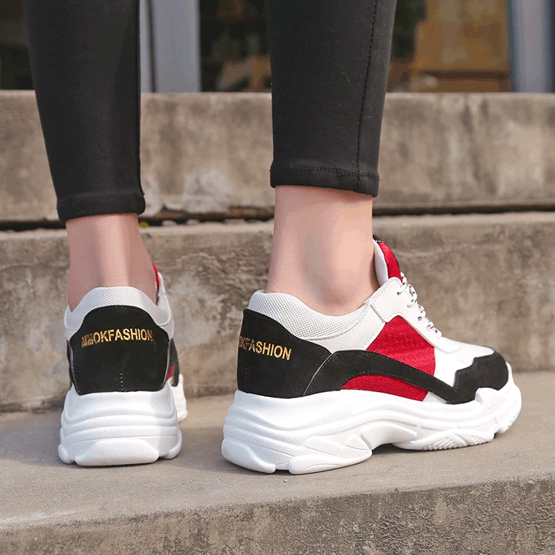 AGUTZM/женская повседневная обувь Эспадрильи на платформе кроссовки со скрытым