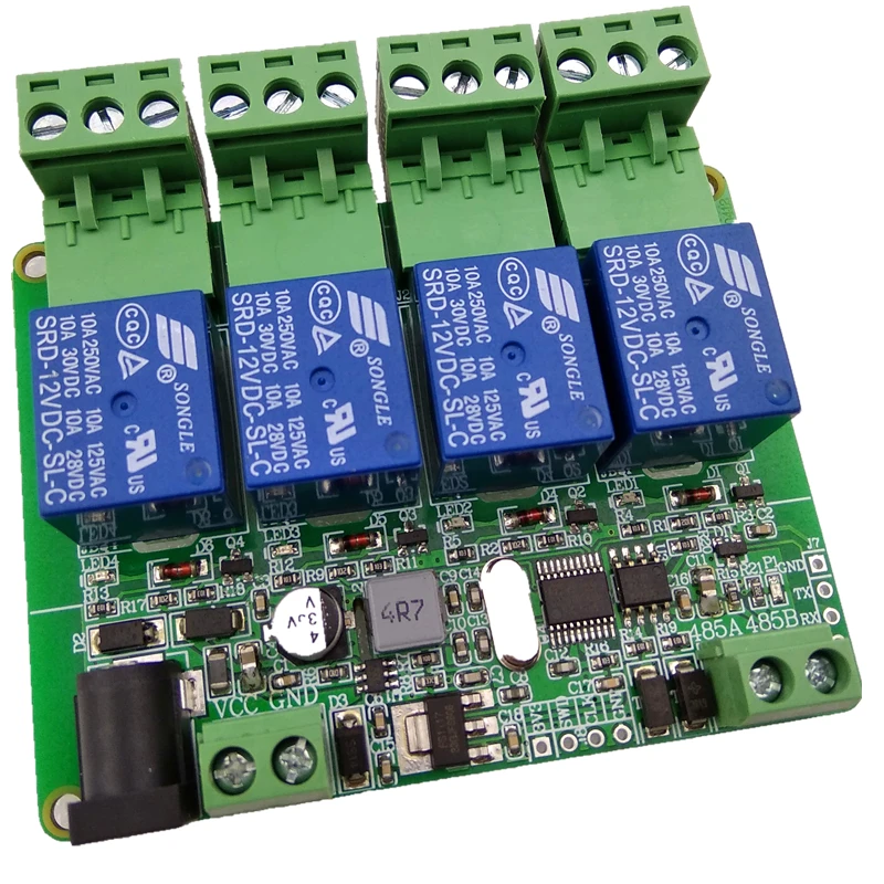 Контроллер системы свежего воздуха Modbus RTU 4 реле связи 485 вход 9 в-24 в | Обустройство