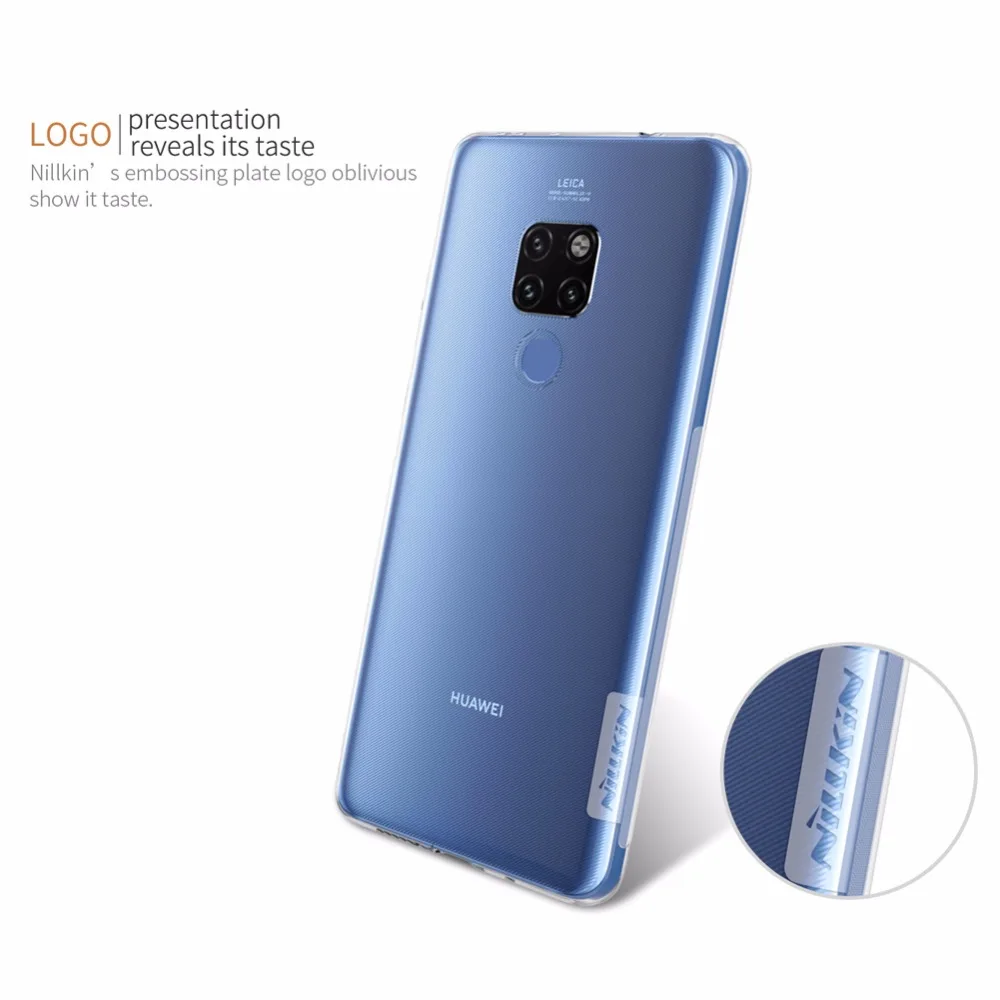 Чехол для huawei mate 20/mate 20 pro NILLKIN Nature TPU прозрачный мягкий чехол задняя крышка с розничной доставкой посылка