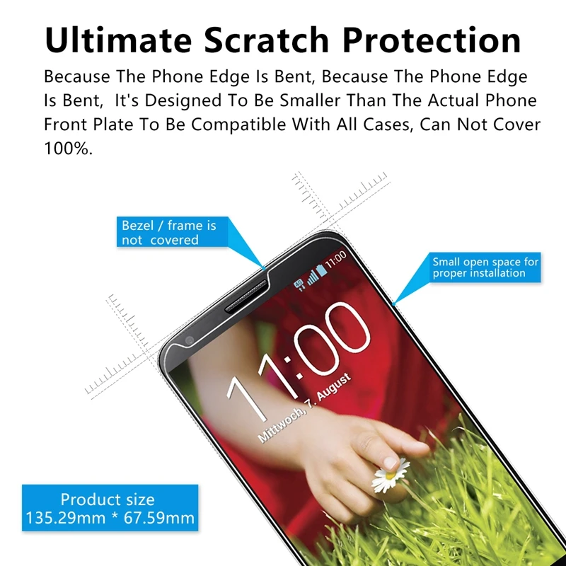 2.5D 0 26 мм 9H Премиум Закаленное стекло для LG G2 Optimus D801 D802 LS980 Защитная пленка *|glass for lg