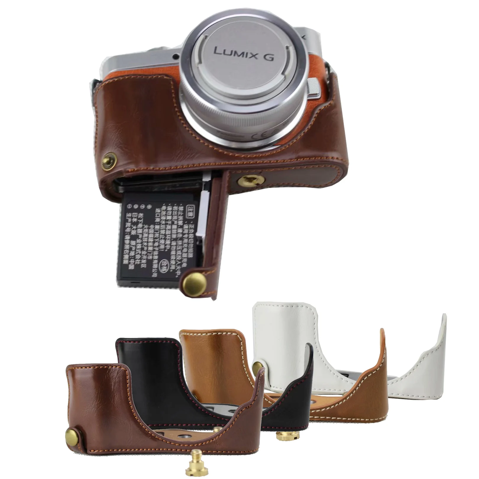 Новый чехол из искусственной кожи для камеры на половину корпуса Panasonic Lumix GF7 GF8 GF9