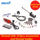 BDCAT 180 Вт электрическая гравировка Dremel, мини-дрель, фотоинструмент с 140 аксессуарами для электроинструментов и держателем dremel