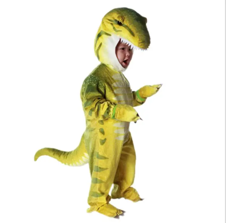 Новый костюм трицератопса мальчиков дети маленькие T Rex Косплэй динозавров