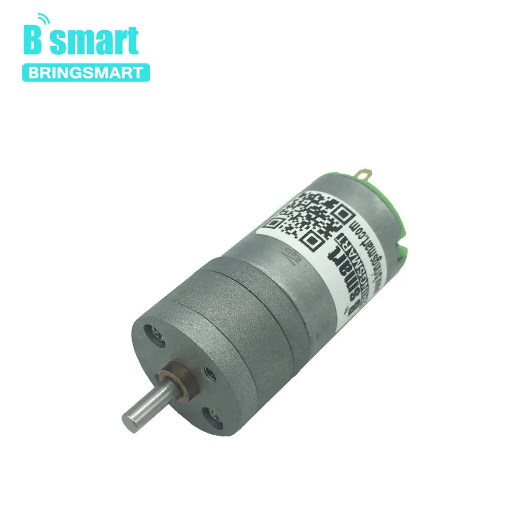 Bringsmart мотор редуктор постоянного тока 6 в электродвигатель 12 В карбоновая щетка