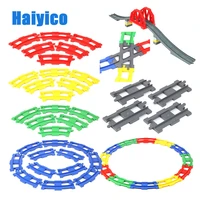 big building blocks assemble track railway accessories compatible with brickss train traffic set multicolor toys for children