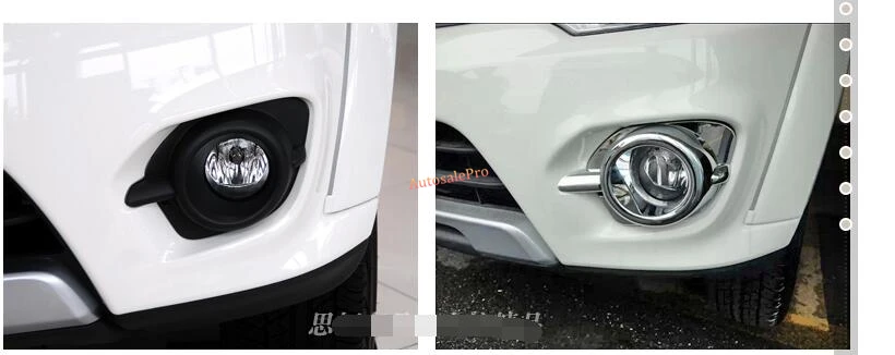 2 шт. хромированные передние противотуманные светильник для Mitsubishi Montero / Pajero Sport 2014