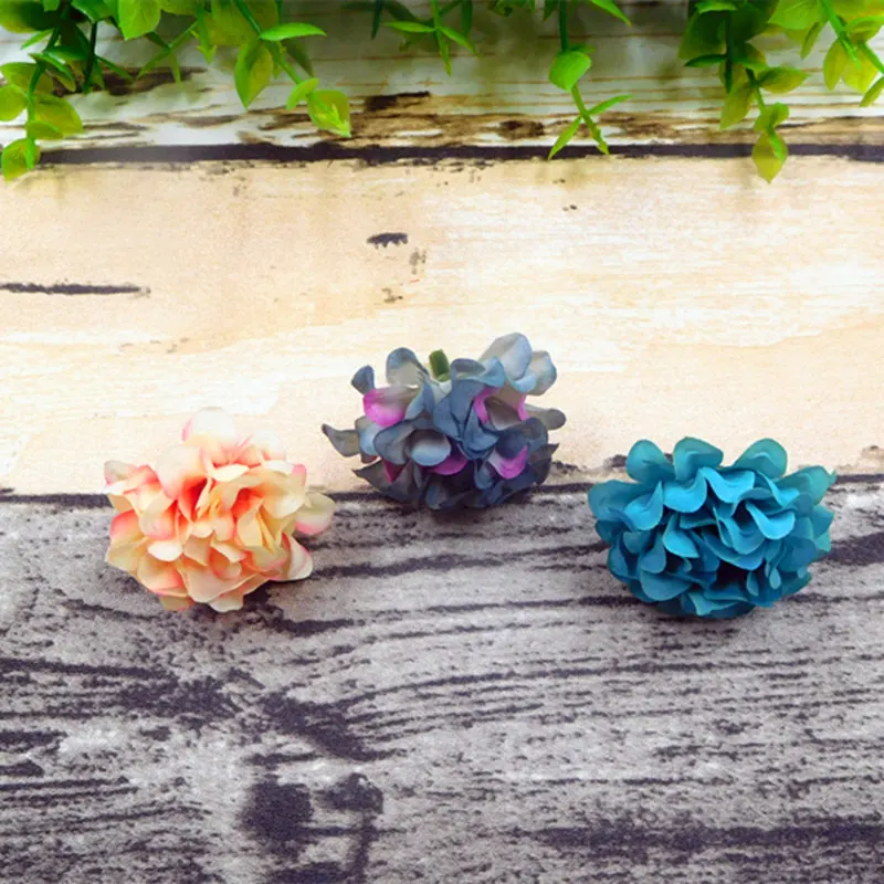 Искусственные мини цветочные головки гвоздики 10 шт. (4 см/a) украшение для дома и