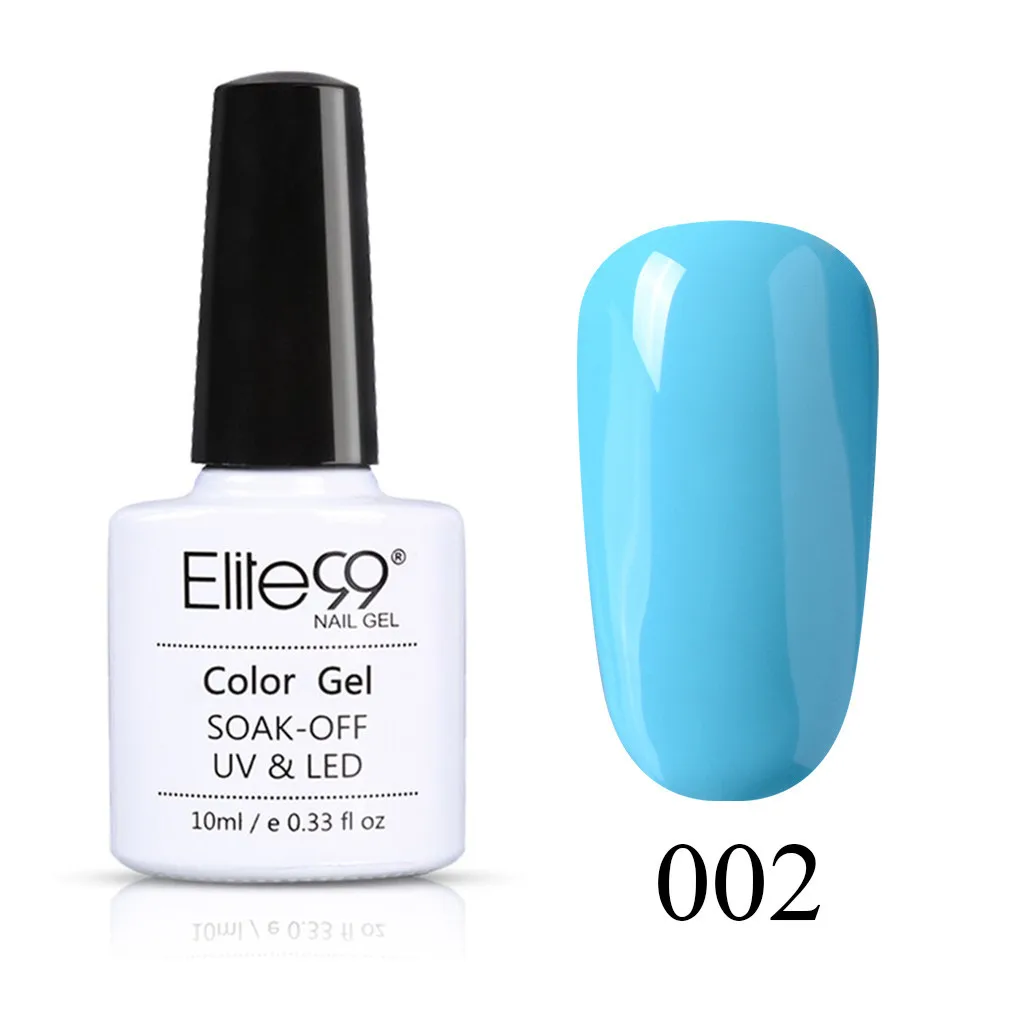 BU002 Elite99 10 мл серый Цветной Гель-лак для ногтей Soak Off праймер верхнее покрытие Гель-лак для маникюра стойкий Светодиодный УФ-гель лак для ногтей - Цвет: BU002