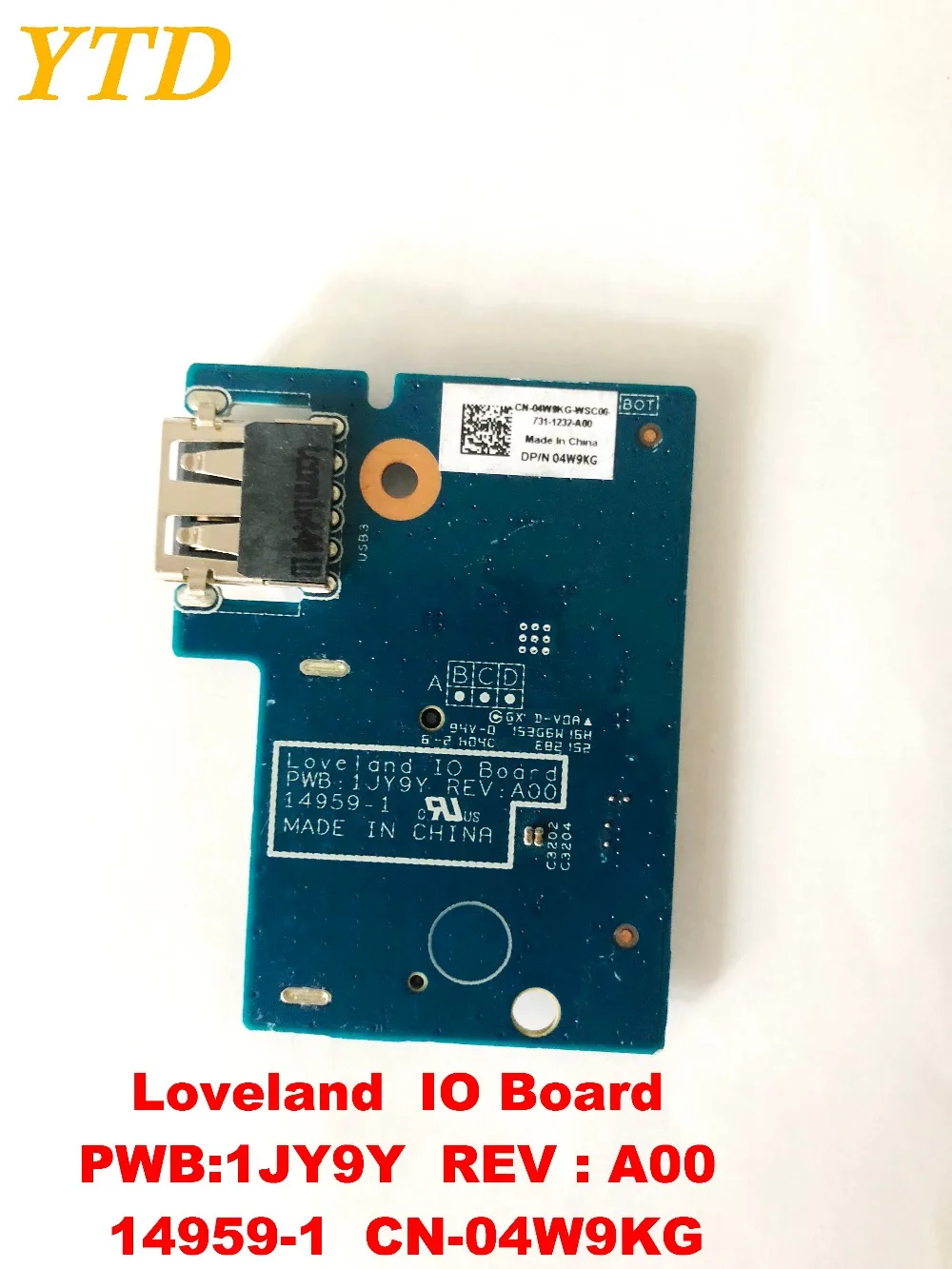 

Оригинальный Для DELL Плата USB Loveland плата ввода-вывода PWB1JY9Y REV A00 14959-1 CN-04W9KG испытанное хорошее Бесплатная доставка