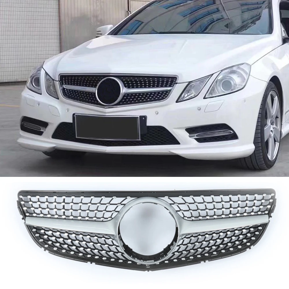 W207 купе ABS алмаз Передняя решетка гриль бампера для Benz E260 E300 E350 купе 2010 2011 2012 2013