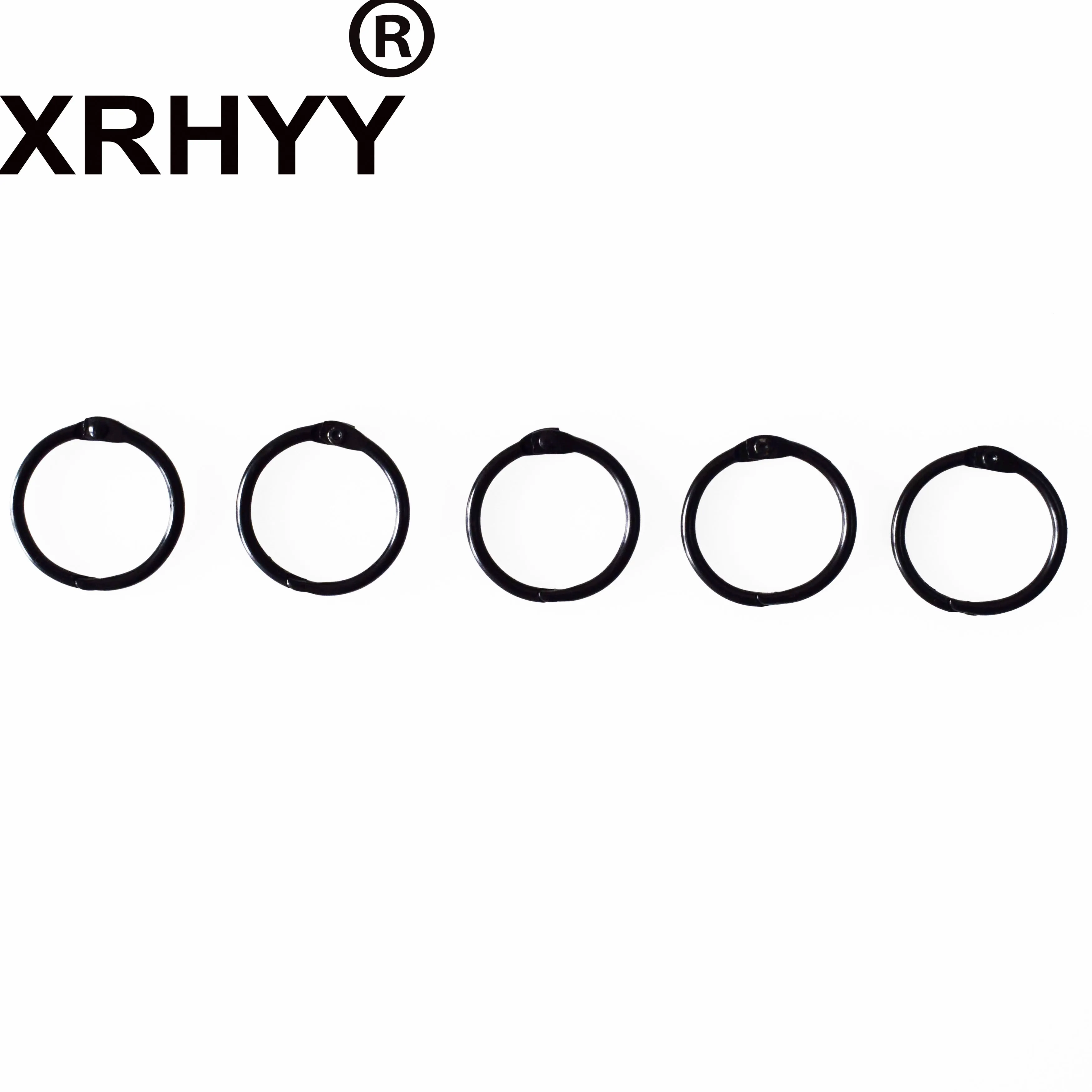 XRHYY металлическое черное кольцо брелок для ключей lat круглая книга обложка