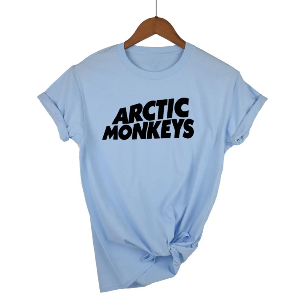 Футболка Arctic Monkeys Sound Wave, рок-группа, концертный альбом, высокая футболка, футболка унисекс, больше размеров и Color-A112 - Цвет: The light blue black