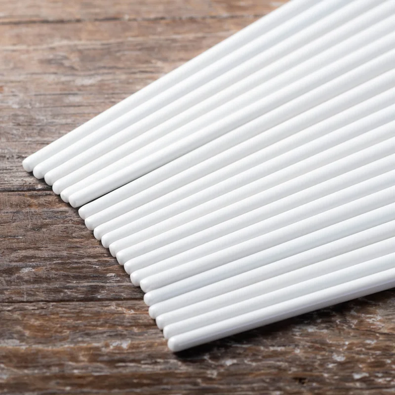 10 пар/компл. нового дизайна керамические ромбовидные палочки для еды с золотой