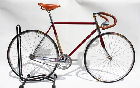 Красный Красный Ретро fixie велосипед Коламбус хром-молибденумл винтажная велосипедная Рама Односкоростной велосипед 49 см 52 см 54 см 56 см 58 см - Цвет: Красный