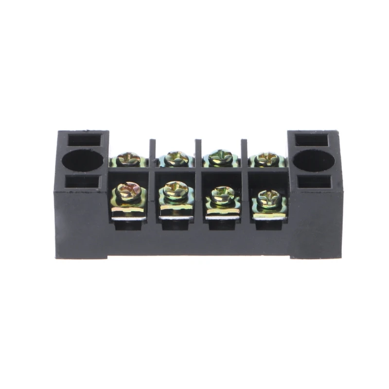 OOTDTY 600V 15A 4 положения двойной ряд покрытый барьер винтовой клеммный блок полоса |