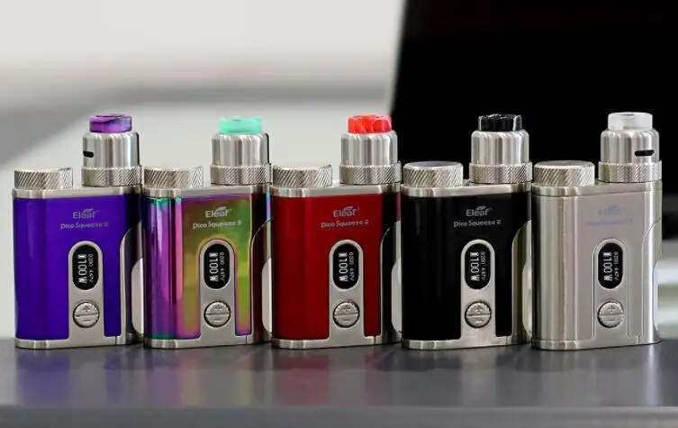 Оригинал eleaf Pico Squeeze 2 комплект коробка Mod Vape 100 Вт fit AVB 21700 батарея и коралловый
