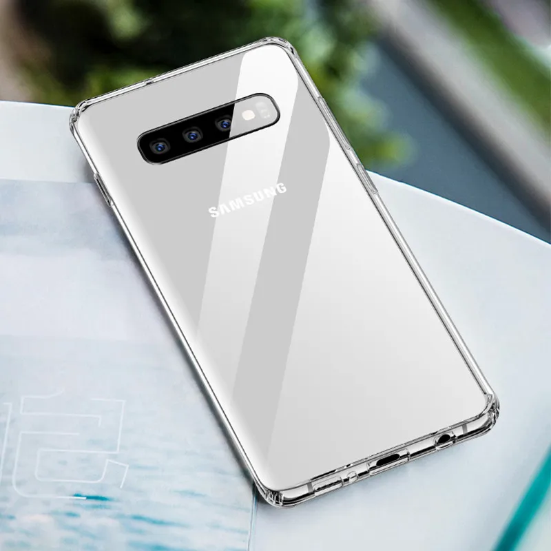 Ультратонкий Прозрачный чехол для samsung Galaxy S10 E S8 S9 плюс S6 S7 Edge Note 4 5 8 9 A6 A7 A8 A10 A30 A50 жесткий чехол из ПК для телефона