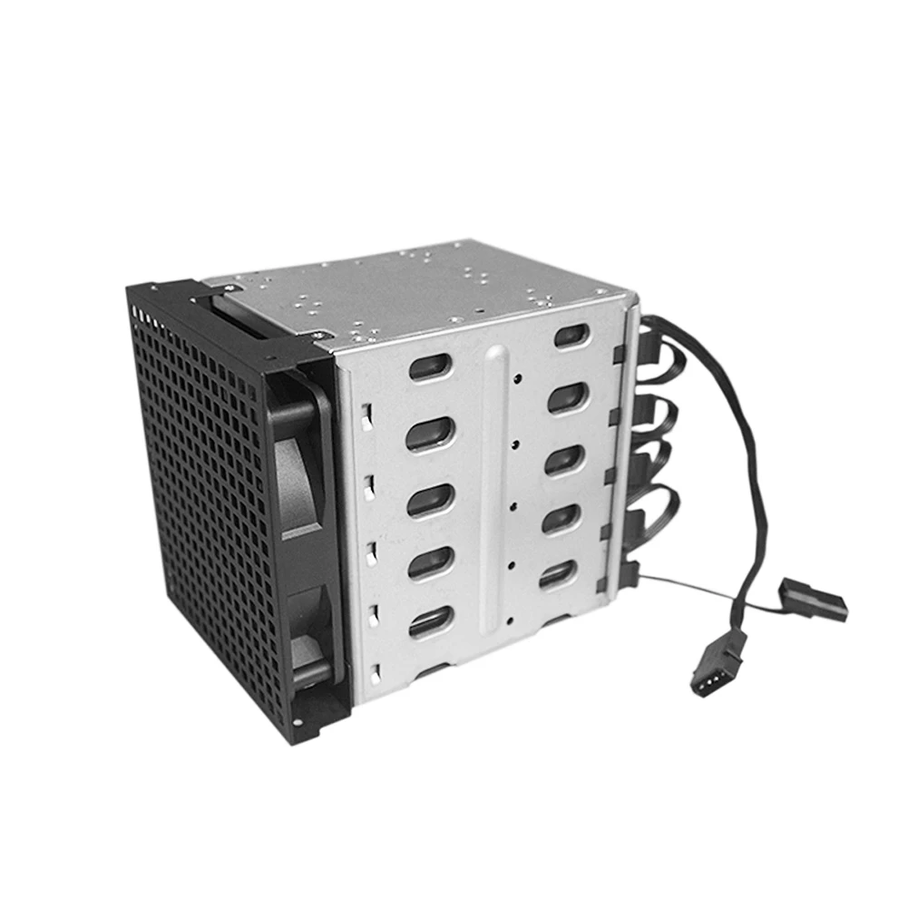 Новинка, 5 слотов, 3,5 дюймов, SATA SAS, HDD Cage Rack, Жесткий драйвер, лоток Caddy с вентилятором