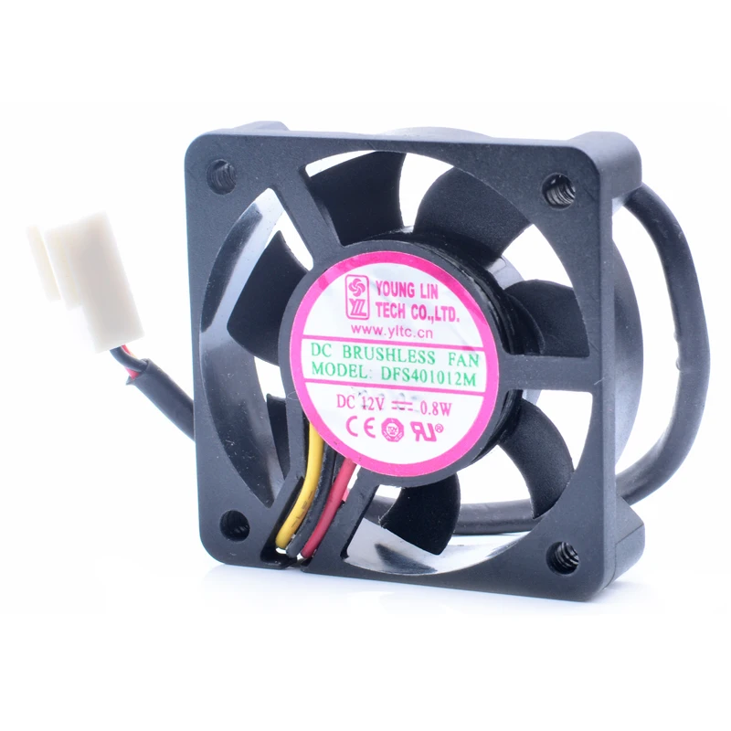 Новый оригинальный DFS401012M 4 см 4010 дюйма 40x40x10 мм 12 В 0,8 Вт маленький очень тихий теплоотвод с центральным управлением видеорегистратор вентилятор
