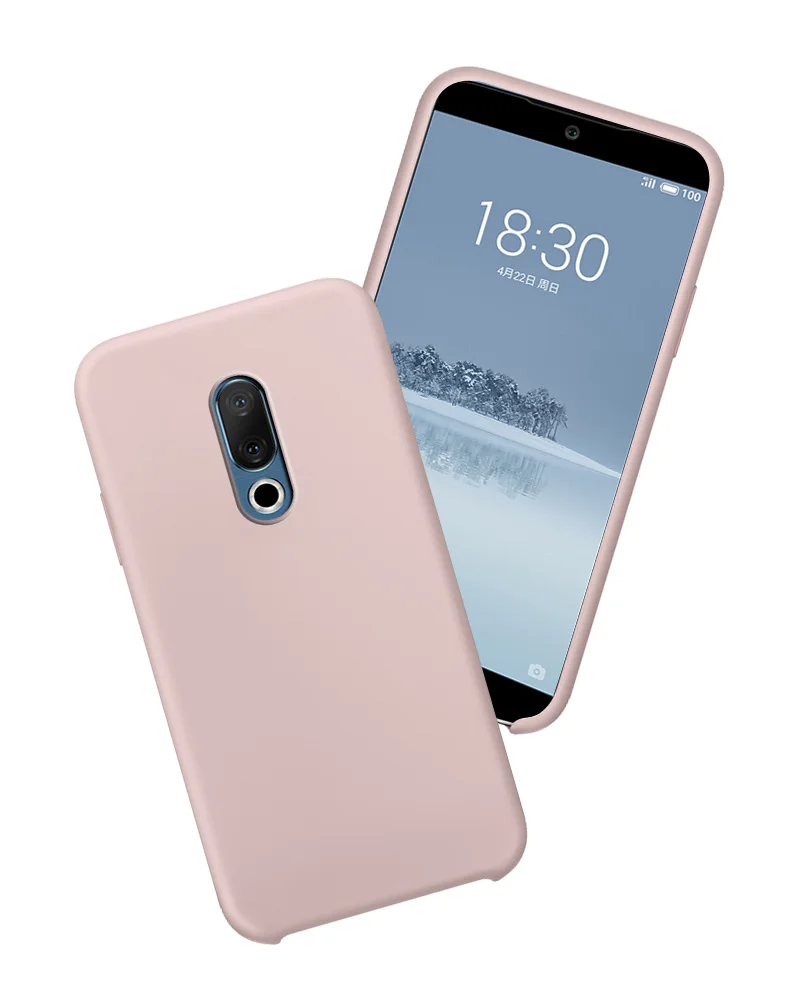 Мягкий силиконовый чехол для Meizu 16, чехол для Meizu 16X, защитный чехол для телефона, чехол для Meizu 16 plus, Ультратонкий Жидкий чехол - Цвет: Розовый