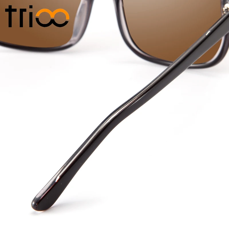 TRIOO элегантные коричневые очки для близорукости женские вождения UV400 глаз