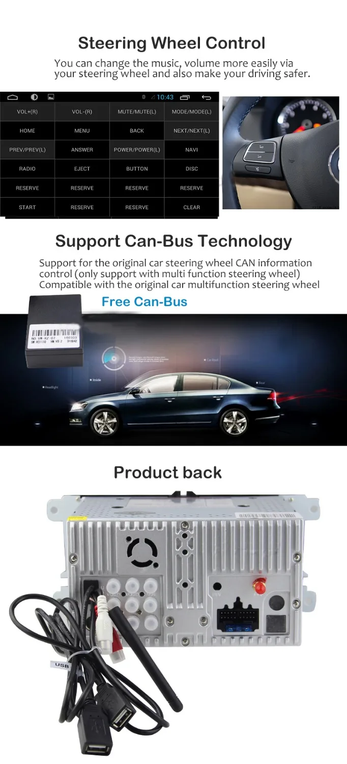 Android 8 01 автомобильное радио VW стерео новое оригинальное OEM для 5 6 Mk5 Jetta Golf Mk6 Passat CC