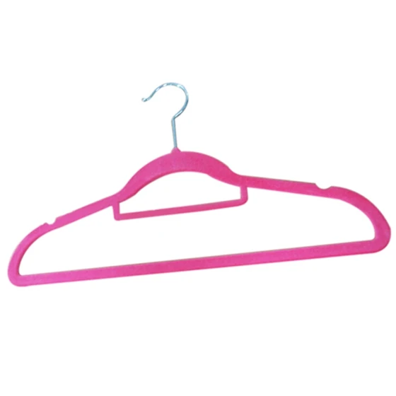 Pink TFBC-упаковка из 10 нескользящих ультра-тонких шарнирных вешалок для одежды для взрослых с поворотом на 360 градусов с завязкой, зубчатые плечи для гарменов - Цвет: Pink