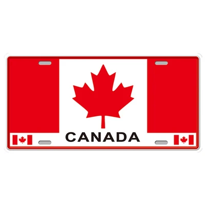 Декоративная металлическая тарелка с надписью Love Canada винтажный Итальянский
