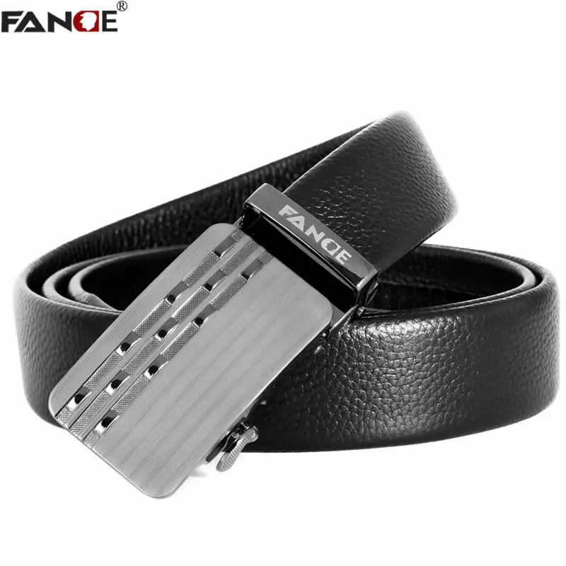 

FANGE men belt leather belt men cowskin leather genuine high quality Fashion designer jeans chain stretch luxury brand FG9160