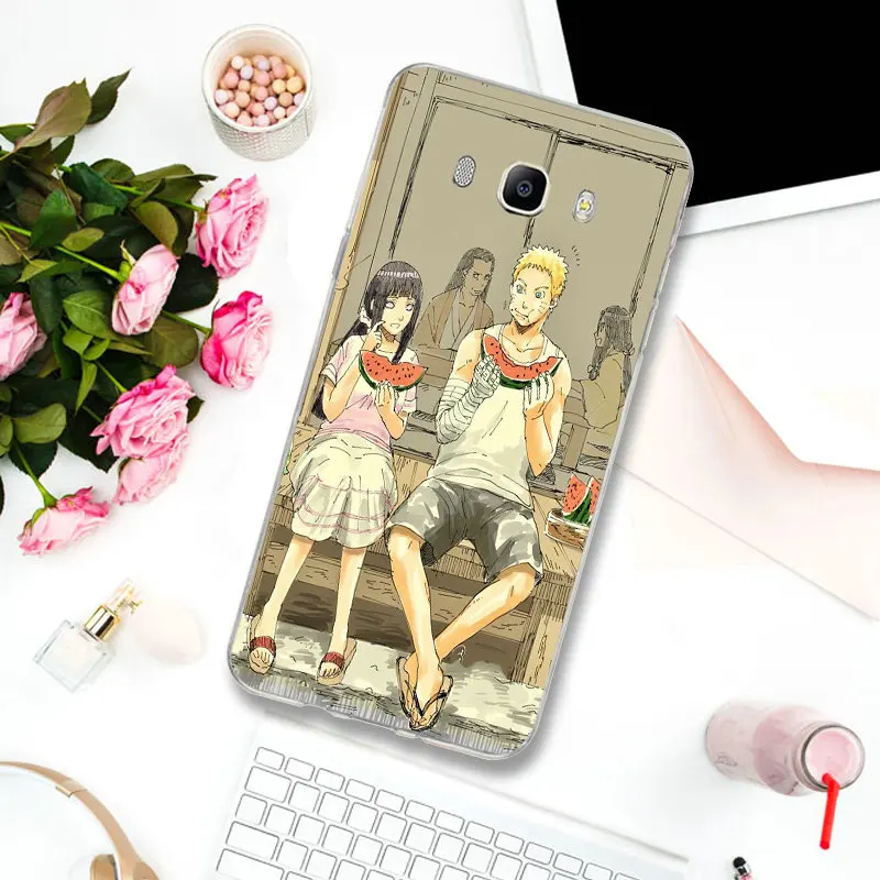 Аниме Наруто Узумаки и Хината Hyuga Мягкий Силиконовый ТПУ для samsung S2 S3 S4 S5 Mini S6 S7 Edge S8 S9 S10 Plus Lite Note 5 8 9