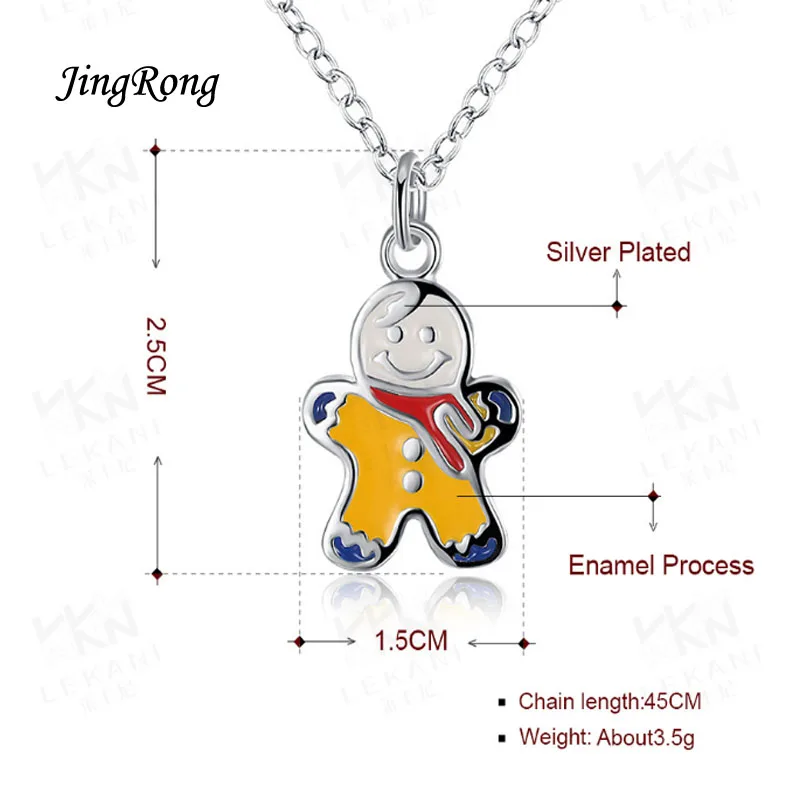 2016 Новый Рождественские Подарки Снеговик Ожерелье Подвески Цепи Способа Человек