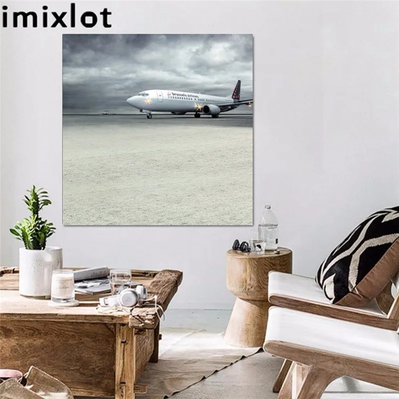 Imixlot аэропорт плакат холст картина печать на стене стикер домашний декор может