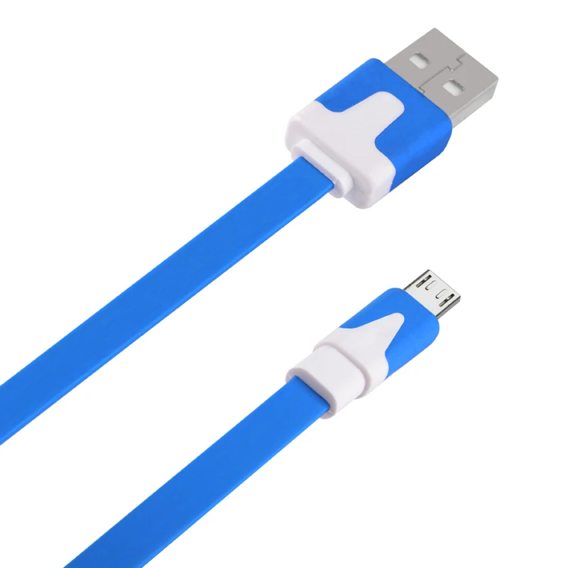 USB Cable Micro 2.0 Sync Charging Flat Noodle Mobile Phone Cables For Android Samsung Huawei Xiaomi HTC LG USBC118 | Мобильные