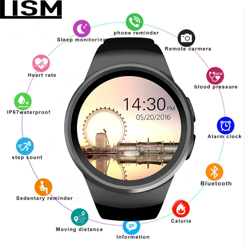 Смарт часы шагомер умные Sim карта монитор сердечного ритма для IOS Android телефон Reloj