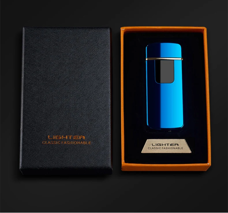 Новинка 2018 светодиодный дисплей батареи USB Зажигалка перезаряжаемая Электронная