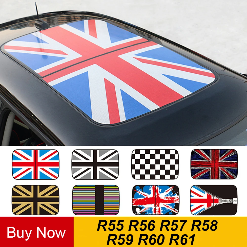 Полупрозрачная наклейка на крышу Sunroof Стайлинг автомобиля для MINI Cooper JCW R55 R56 R57 R58
