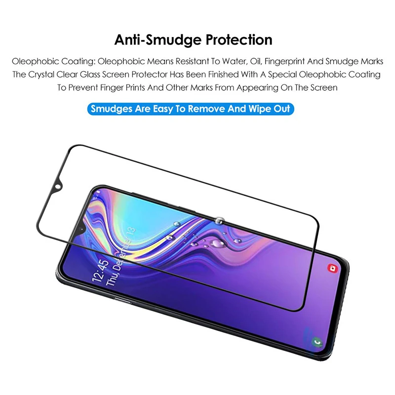 Полное покрытие закаленное стекло для Samsung Galaxy M10 M20 M30 Защита экрана защитная