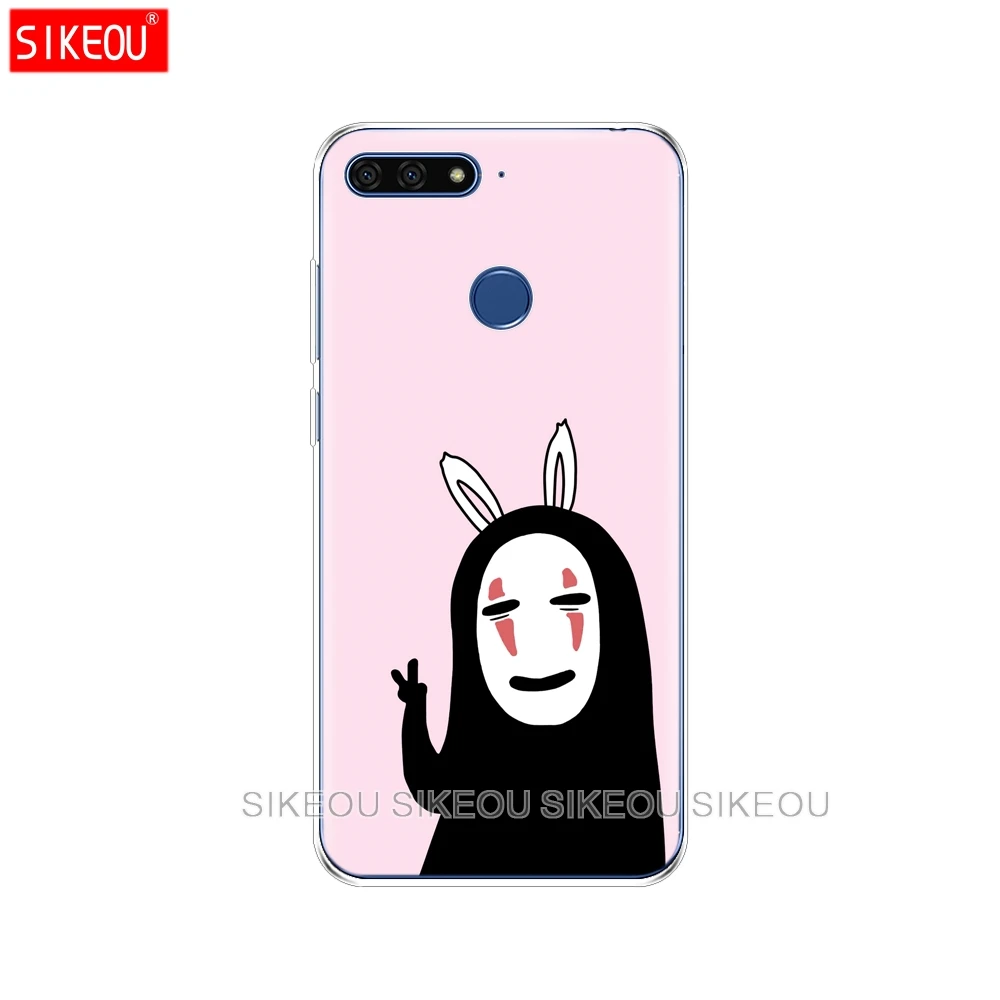 Silicone Cover Phone Case For Huawei Honor 7A PRO 7C Y5 Y6 Y7 Y9 2017 2018 Prime My Neighbor Totoro Anime | Мобильные телефоны и