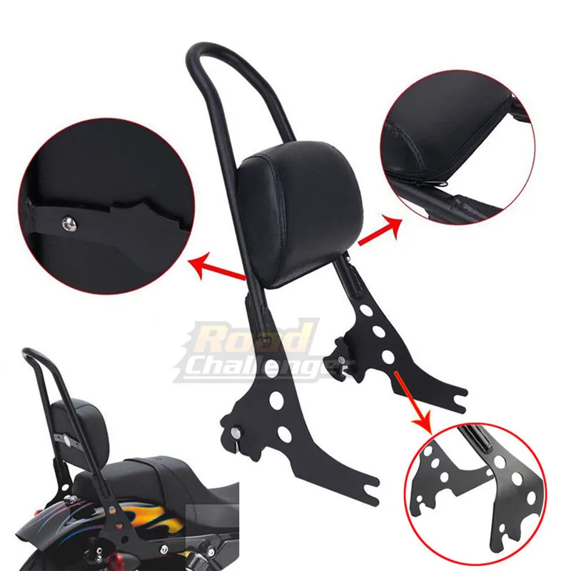 Черная багажная стойка для Harley Sportster XL883 1200 48 04 16 15 задняя пассажирская спинка