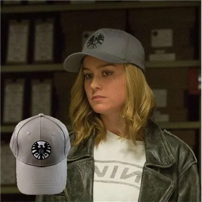 Капитан Marvel Carol Danvers бейсболки унисекс Регулируемая Хип-хоп шляпа от солнца Snapback