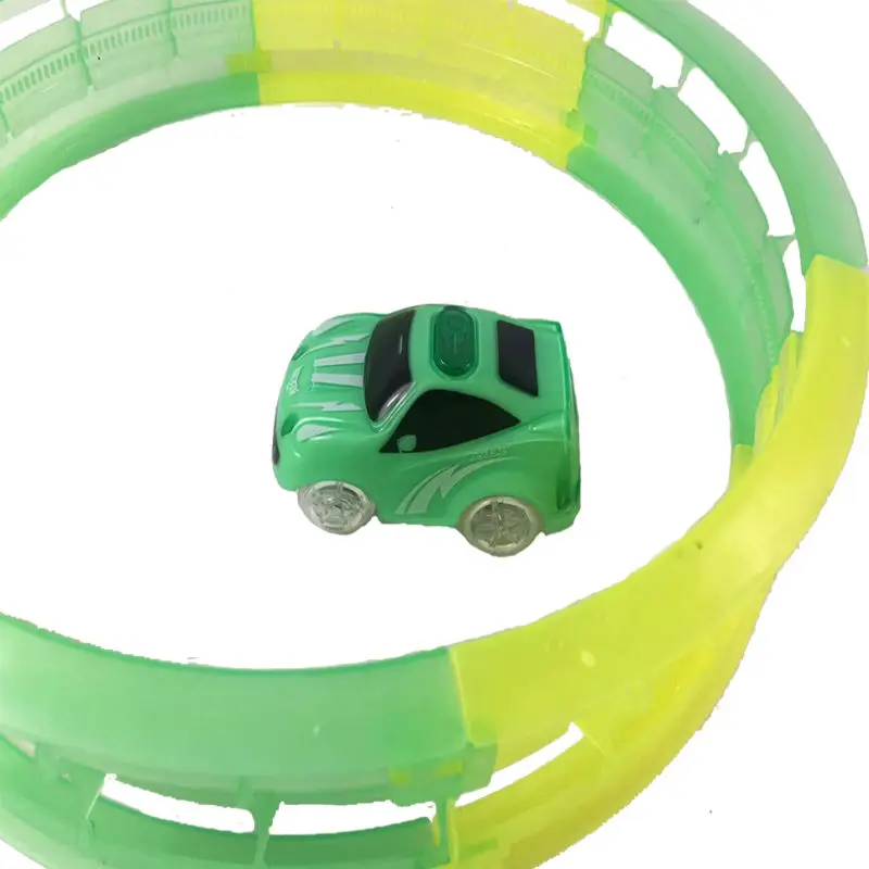 Светящаяся гоночная дорожка 360 Stunt Loop светится в темноте 6 петель со светодиодной