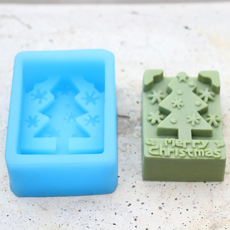 Christmas Tree Soap Silicone Mold for Candle DIY Decorating Tools Mould | Дом и сад