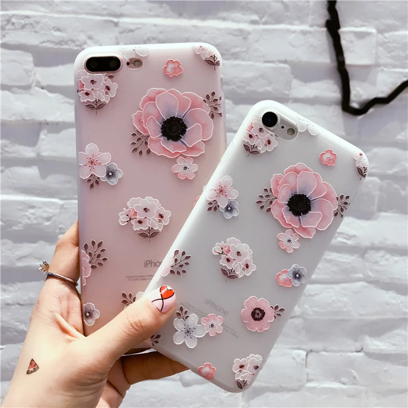 Eqvvol милый 3D Emboss мультяшный узорчатый чехол для iphone X 8 7 6 S Plus Чехлы мягкие