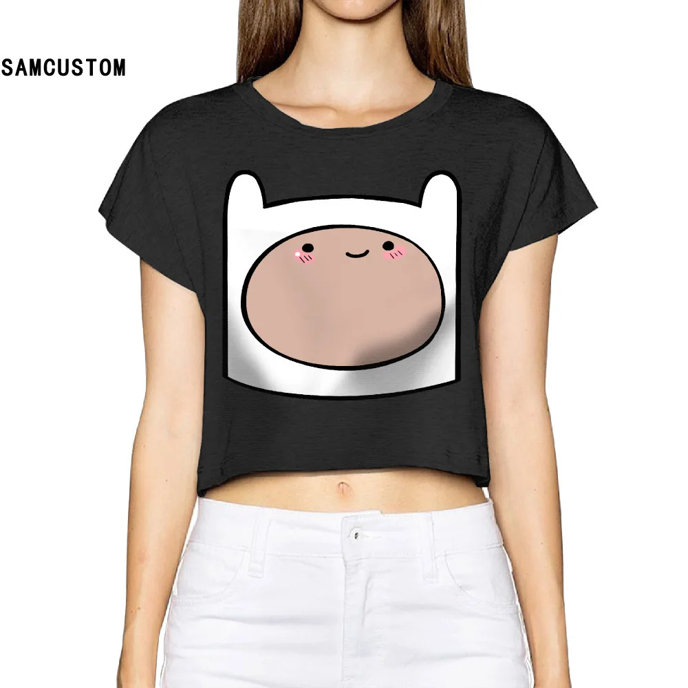 SAMCUSTOM Camisetas Real Unicorn 2017 Adventure Time Finn The Human Women 3d модная уличная футболка Сексуальная