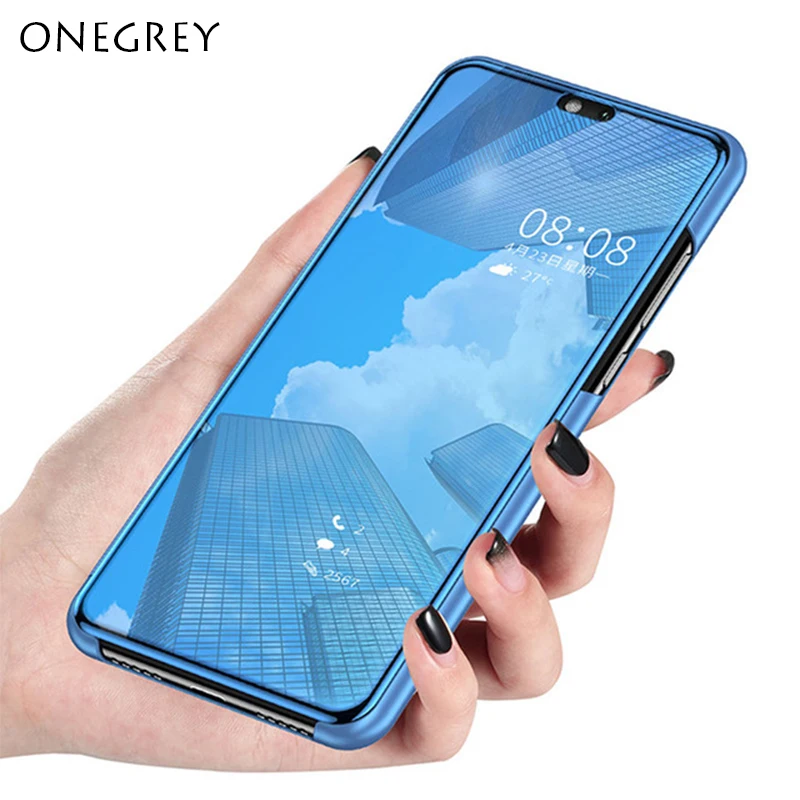 Роскошный чехол с откидной крышкой и подставкой для Xiaomi Mi 8 8Se Mi8 кожа прозрачный