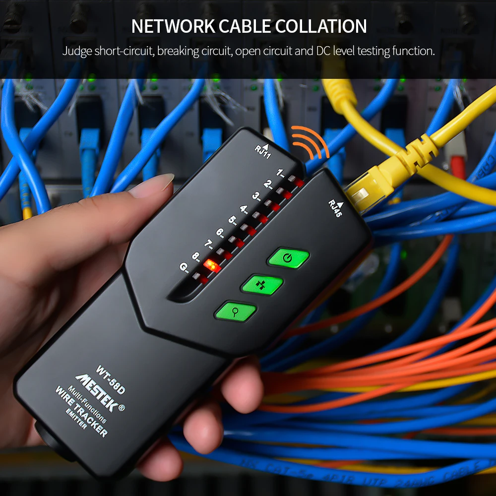 RJ11 RJ45 телефонный провод трекер кабель Finder ручной локатор сетевой тестер линии с